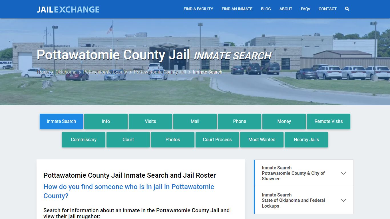 Pottawatomie County Jail Inmate Search - Jail Exchange